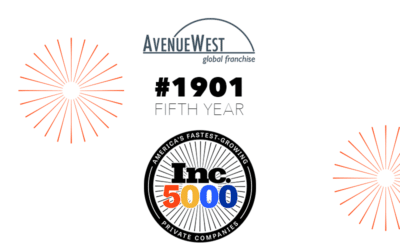 AvenueWest Global Franchise Appears on Inc. 5000 List of America’s Fastest-Growing Private Companies for the 2nd Consecutive Year