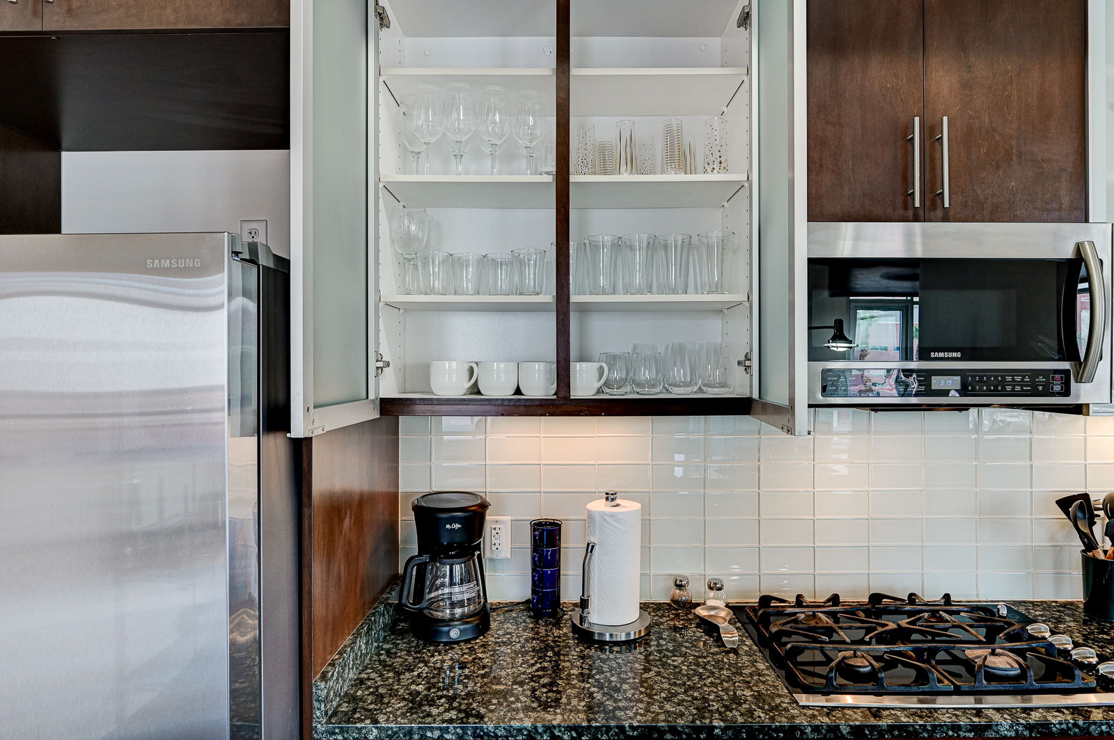 Two-bedroom (possible 3-), two-bath, 4th floor condominium in The Juhl, located in the heart of Las Vegas, NV – the perfect location for any individual traveling for work or play. This spacious two-bedroom condominium not only boasts contemporary living but also extensive amenities to balance your stay.

Juhl is an artfully innovating new condominium in downtown Las Vegas, offering an exceptional collection of distinct residences designed to suit any lifestyle. Rather than conforming to any one model of living, Juhl provides a fresh, open canvas for individual expression. Clean, airy interiors provide limitless flexibility and transition seamlessly to private outdoor terraces. High ceilings and floor-to-ceiling windows maximize height, light and city / Sunset Strip views.

This residence is newly upgraded and professionally furnished. The open kitchen includes granite countertops, stainless steel appliances, custom tile backsplash and is fully equipped with housewares. In the building you can also enjoy cocktails on the Vino Deck (same floor as condo), work out at the gym, and watch a film in the alfresco movie theater. The complex is close to the Art District, Medical District, Smith Center, Las Vegas Academy of Arts and more. Ground-level shops & eateries, short distance to nightlife, public transportation. Parking for 1 vehicle included.
