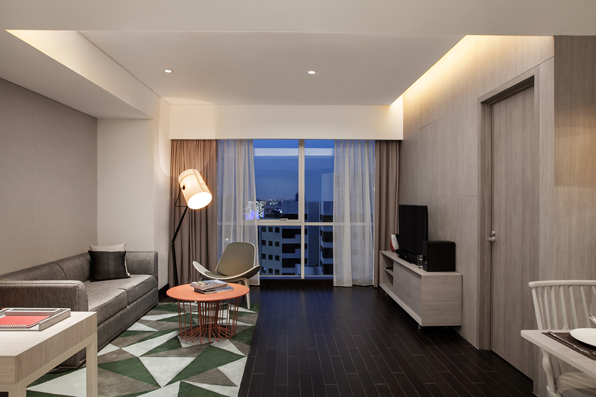img Fraser Place Setiabudi Jakarta One Bedroom Executive Living Room AvenueWest Global