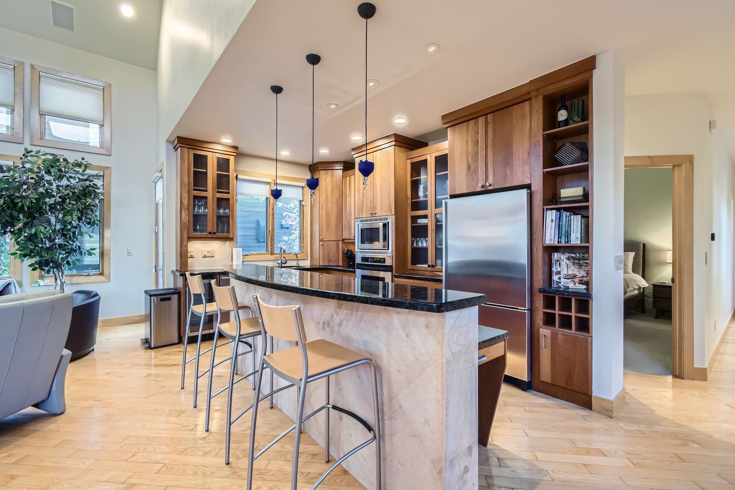 Located approximately five miles from downtown Denver, Cherry Creek is one of the city’s most desirable and dynamic neighborhoods. Known for Cherry Creek North, the area blends classic century-old homes with modern construction and vibrant commercial spaces. Trails, sidewalks, parks, and community gathering areas are woven throughout the neighborhood, and public transit and major roadways offer easy access to downtown Denver and the Denver Tech Center.
This fully furnished home offers an exceptional opportunity to enjoy upscale living in one of Denver’s most sought-after locations. Located approximately five miles from downtown Denver, Cherry Creek is one of the city’s most desirable and dynamic neighborhoods. Known for Cherry Creek North, the area blends classic century-old homes with modern construction and vibrant commercial spaces. Trails, sidewalks, parks, and community gathering areas are woven throughout the neighborhood, and public transit and major roadways offer easy access to downtown Denver and the Denver Tech Center.
This fully furnished home offers an exceptional opportunity to enjoy upscale living in one of Denver’s most sought-after locations.